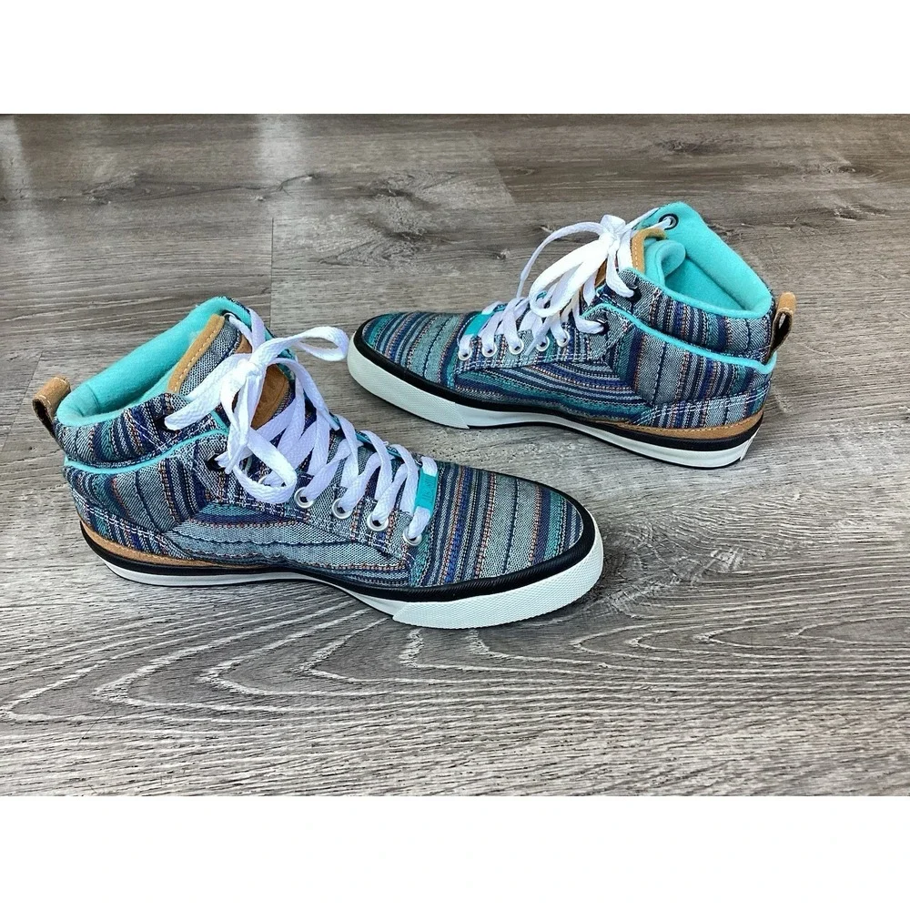 Converse All Star Bassline Mens Size 8 Sneakers 148863C MultiColor Hippie Casual